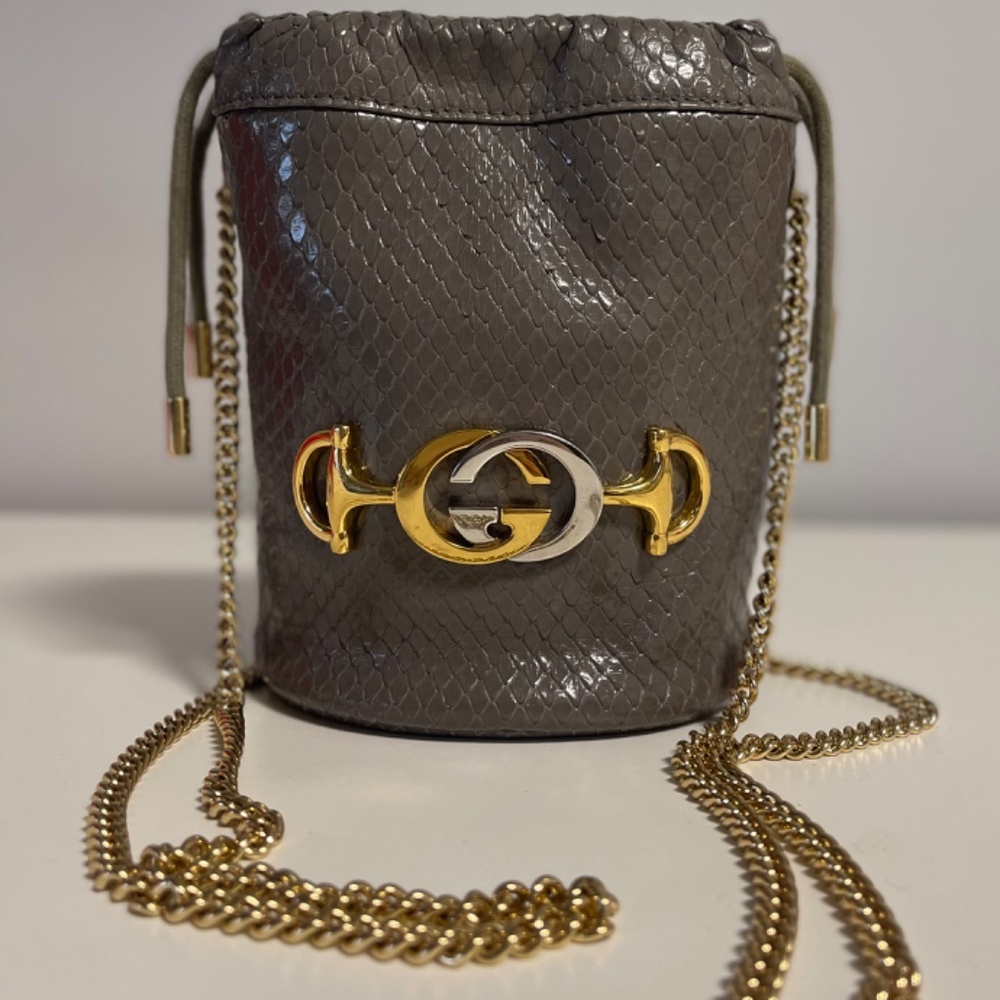 Gucci Zumi Python in Gray - Picture 4 of 4